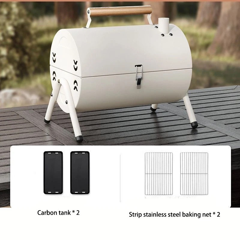 Outdoor BBQ Grill, Dual-Purpose Barbecue Grill, Foldable Camping Grill Outdoor BBQ Grill, Dual-Purpose Barbecue Grill, Foldable Camping Grill